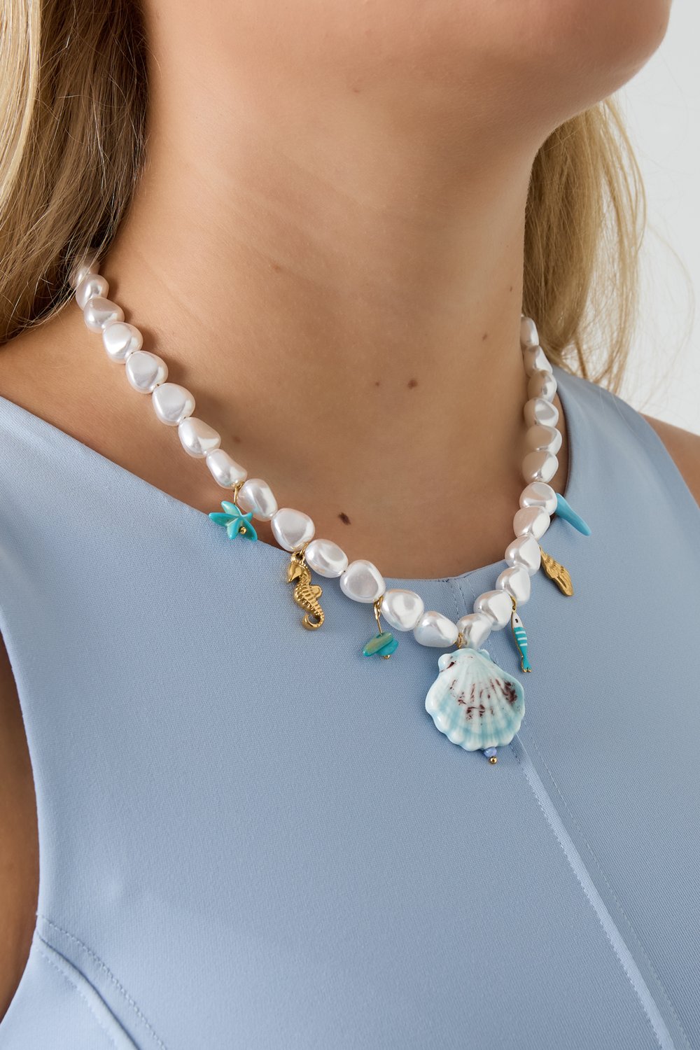 Künstliche Perlenketten Schildkröte Casual Urlaub/Strand Einfache Serie Damenschmuck h5Bild2